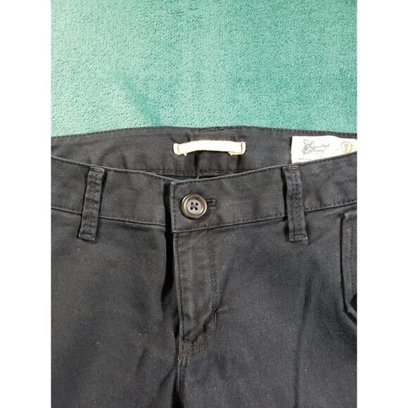 Gap Pants Sz 8 Womens Blue Stretch Chino Khaki Mid Rise Ladies Flared Wide Leg - Picture 6 of 12